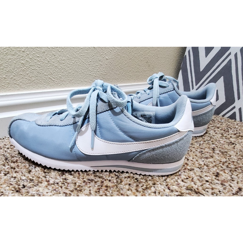 Nike Cortez Basic Leather Sneakers Blue White Youth Size 5.5Y IF1615-400 Retro - Picture 5 of 8